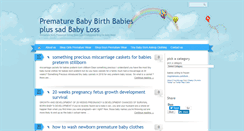 Desktop Screenshot of prematurebaby.info