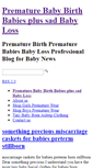 Mobile Screenshot of prematurebaby.info